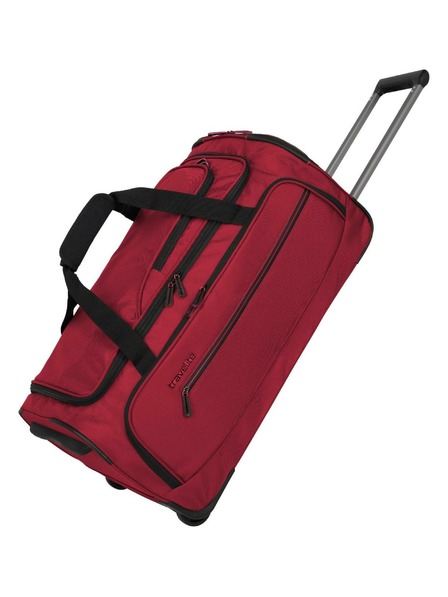 Travelite Cestovní taška Travelite Crosslite 5.0 Wheeled Duffle M Red