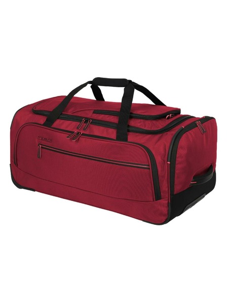 Travelite Cestovní taška Travelite Crosslite 5.0 Wheeled Duffle M Red