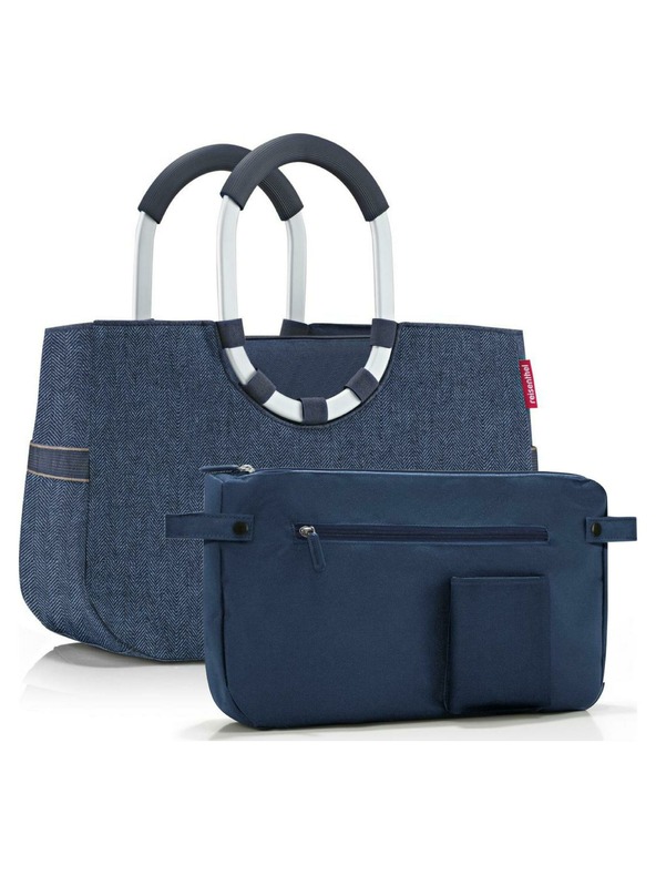 Reisenthel Brašna Reisenthel Loopshopper M Herringbone Dark Blue