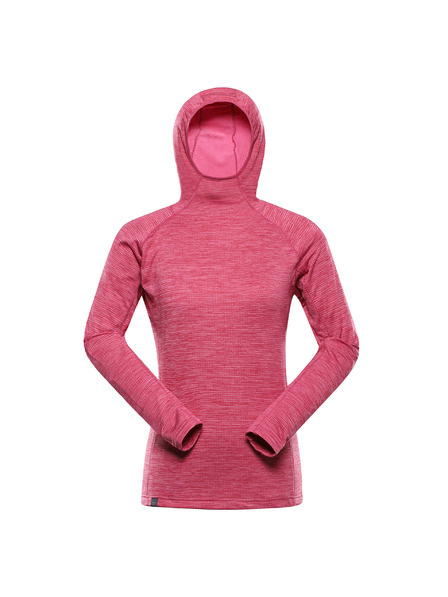 ALPINE PRO Dámská rychleschnoucí mikina ALPINE PRO ROLTA neon pink