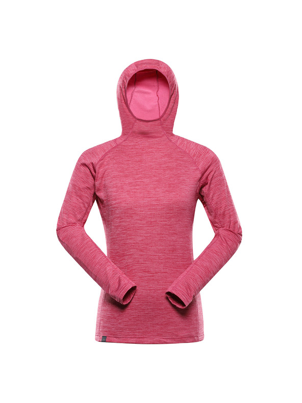 ALPINE PRO Dámská rychleschnoucí mikina ALPINE PRO ROLTA neon pink
