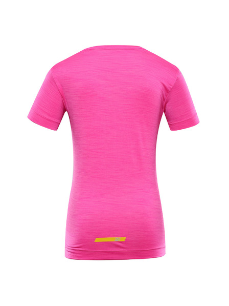 ALPINE PRO Dětské rychleschnoucí triko ALPINE PRO BASIKO neon pink