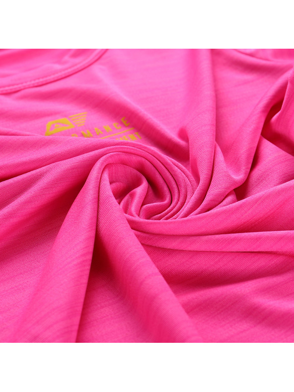 ALPINE PRO Dětské rychleschnoucí triko ALPINE PRO BASIKO neon pink