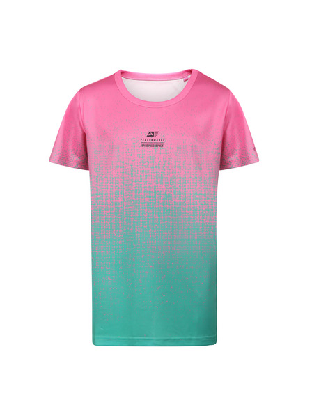 ALPINE PRO Dětské rychleschnoucí triko ALPINE PRO RIFO neon pink
