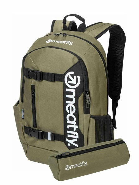 Meatfly Meatfly batoh Basejumper Olivine 22 L + PENÁL ZDARMA