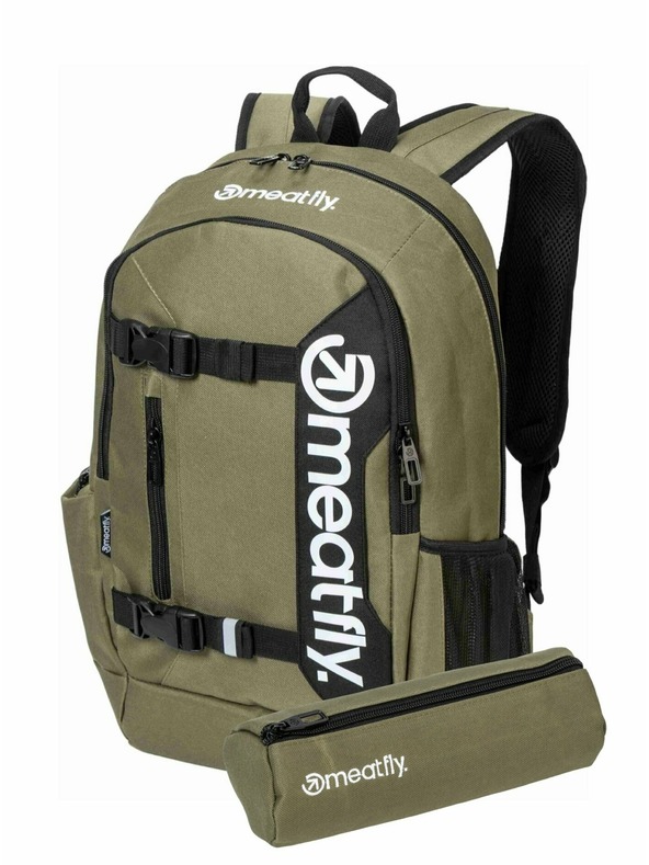 Meatfly Meatfly batoh Basejumper Olivine 22 L + PENÁL ZDARMA