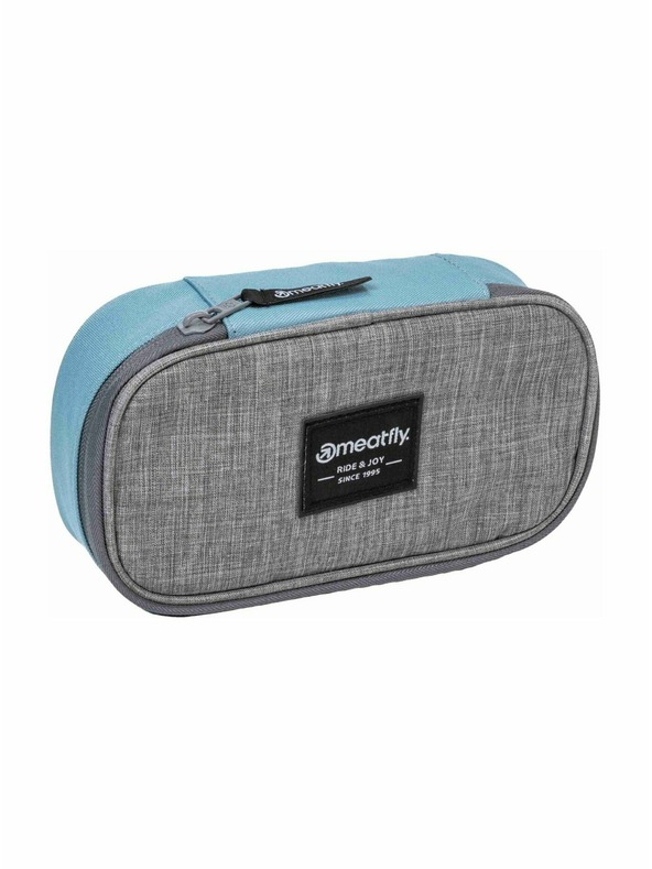 Meatfly Meatfly pouzdro XL Pencil Case Aqua / Grey
