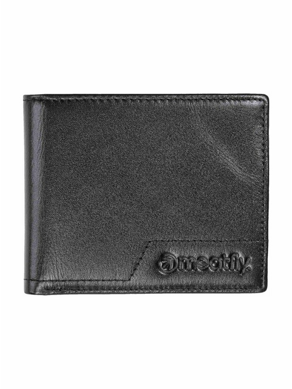 Meatfly Meatfly kožená peněženka Eliot Premium Black
