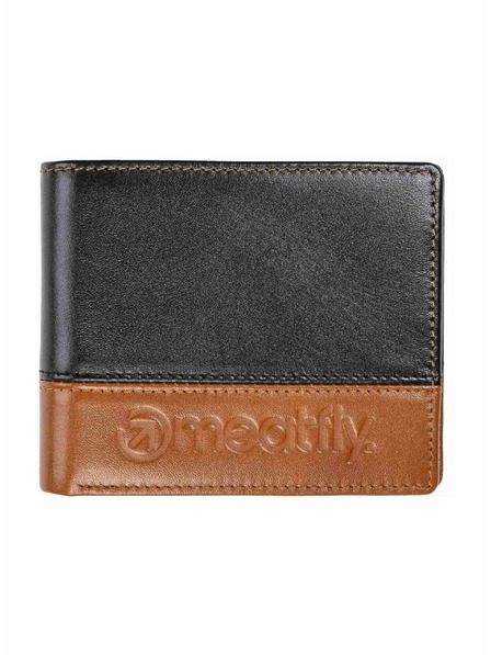 Meatfly Meatfly kožená peněženka Eddie Premium Black / Oak