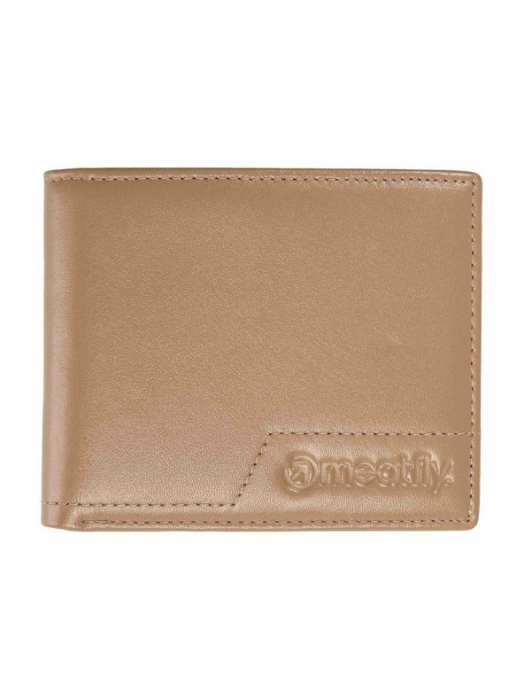 Meatfly Meatfly kožená peněženka Eliot Premium Light Brown