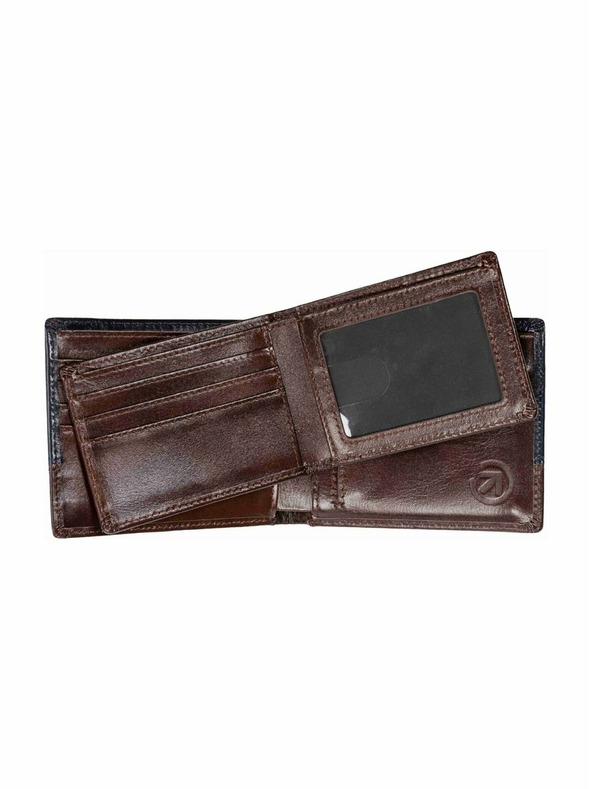 Meatfly Meatfly kožená peněženka Eddie Premium Navy / Brown