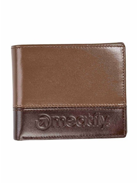 Meatfly Meatfly kožená peněženka Eddie Premium Brown