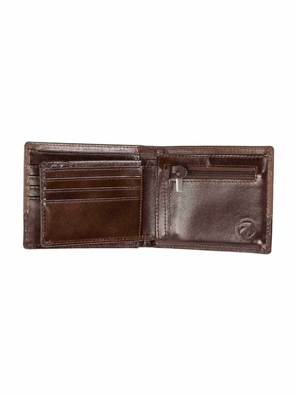 Meatfly Meatfly kožená peněženka Eddie Premium Brown