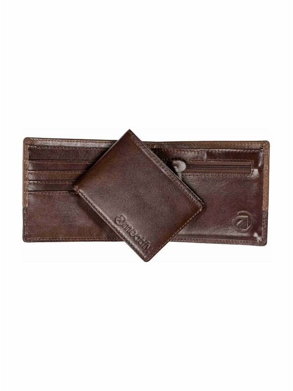 Meatfly Meatfly kožená peněženka Eddie Premium Brown