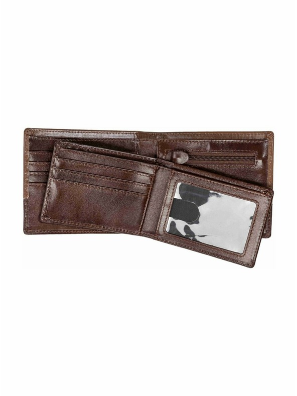 Meatfly Meatfly kožená peněženka Eddie Premium Brown