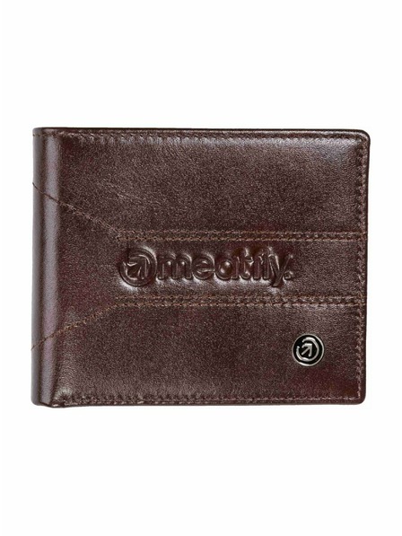 Meatfly Meatfly kožená peněženka Zac Premium Dark Brown
