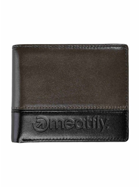 Meatfly Meatfly kožená peněženka Eddie Premium Grey