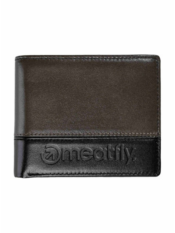 Meatfly Meatfly kožená peněženka Eddie Premium Grey