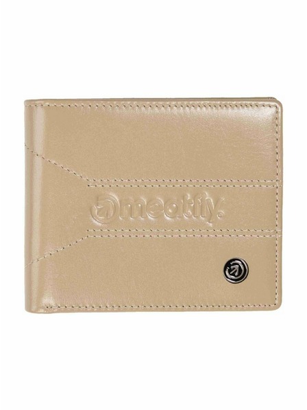 Meatfly Meatfly kožená peněženka Zac Premium Beige