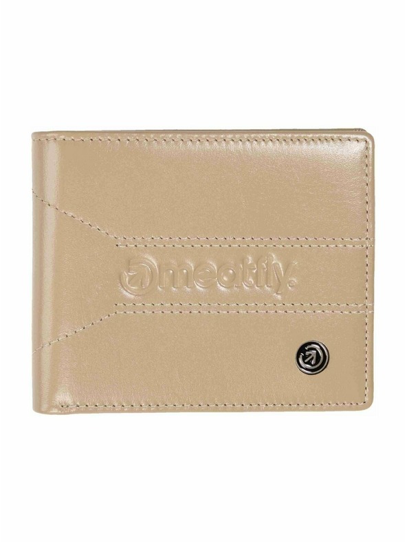 Meatfly Meatfly kožená peněženka Zac Premium Beige