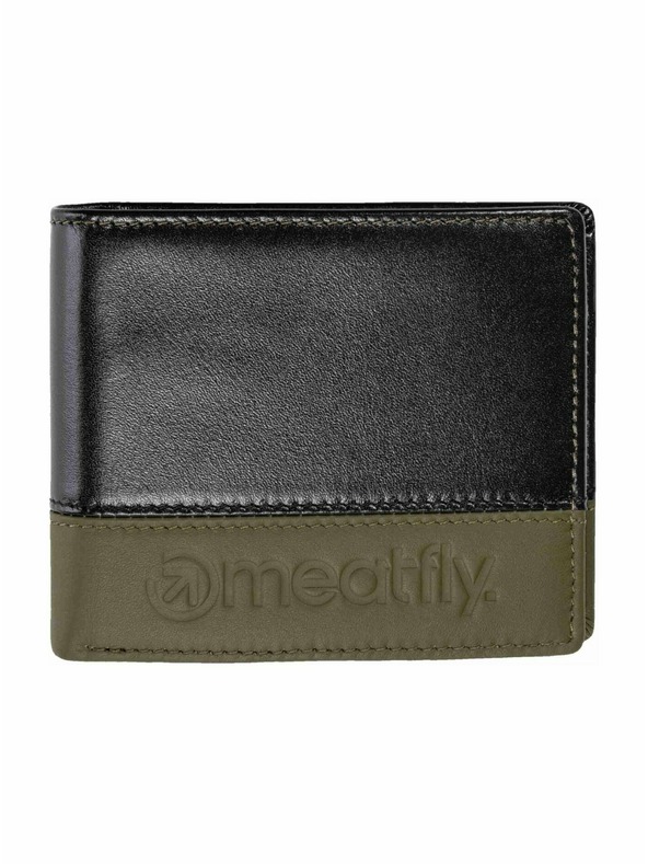 Meatfly Meatfly kožená peněženka Eddie Premium Olive / Black