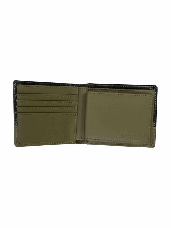 Meatfly Meatfly kožená peněženka Eddie Premium Olive / Black