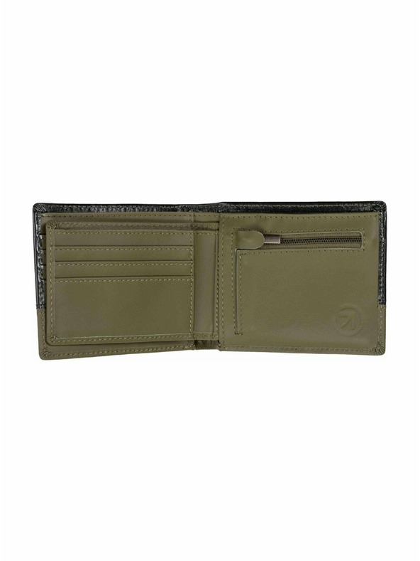 Meatfly Meatfly kožená peněženka Eddie Premium Olive / Black