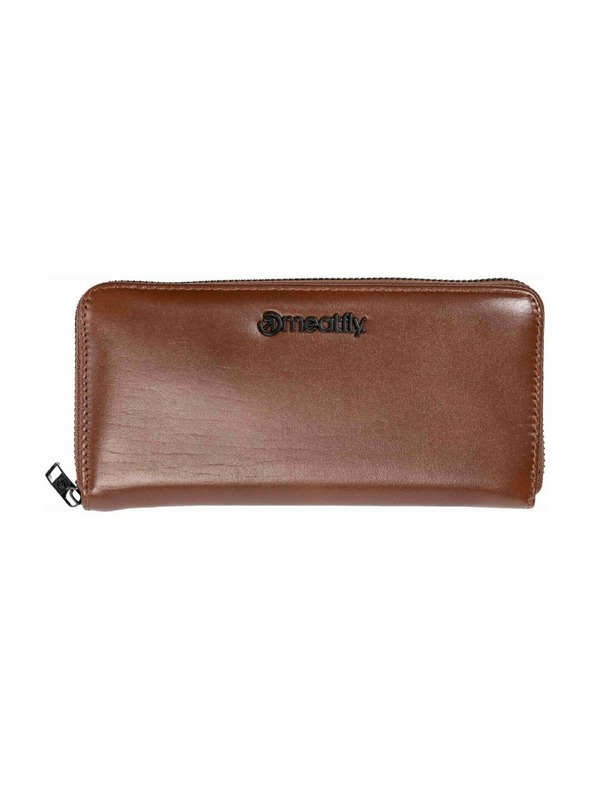 Meatfly Meatfly kožená peněženka Leila Premium Brown