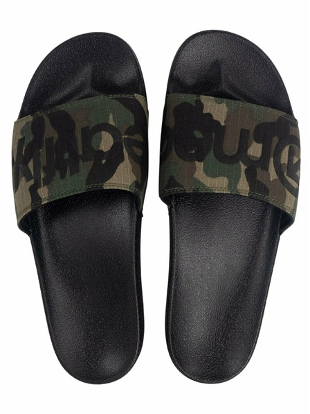 Meatfly Meatfly pánské pantofle Hudson Black Camo Ripstop