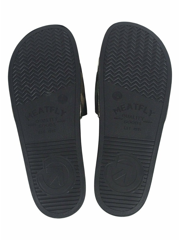 Meatfly Meatfly pánské pantofle Hudson Black Camo Ripstop