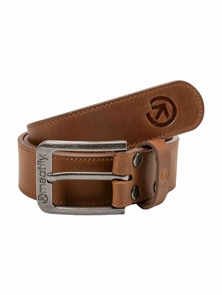 Meatfly Meatfly kožený pásek Doppler Chestnut Brown