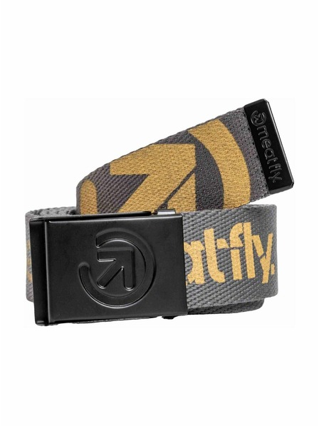 Meatfly Meatfly pásek Corridor Dark Grey / Gold