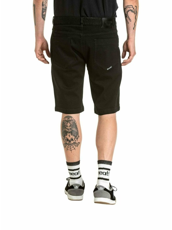 Meatfly Meatfly pánské kraťasy Just 2.0 Denim Black