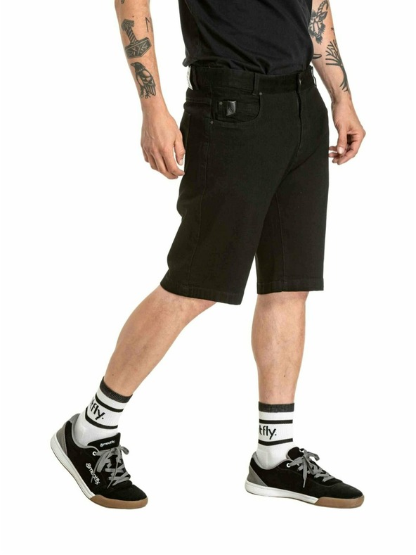 Meatfly Meatfly pánské kraťasy Just 2.0 Denim Black
