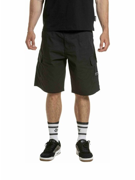 Meatfly Meatfly pánské kraťasy Syndrom Black Ripstop