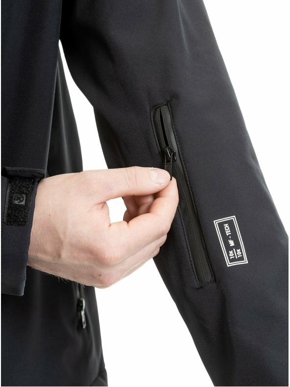 Meatfly Meatfly pánská softshell bunda Rasmussen Black