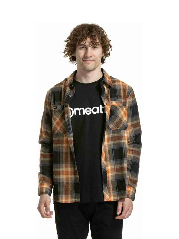 Meatfly Meatfly pánská košile Kurt Blue / Red