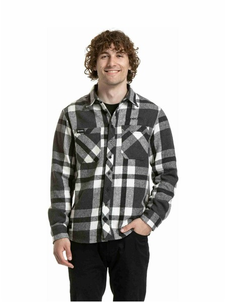 Meatfly Meatfly pánská košile Woody Premium Black