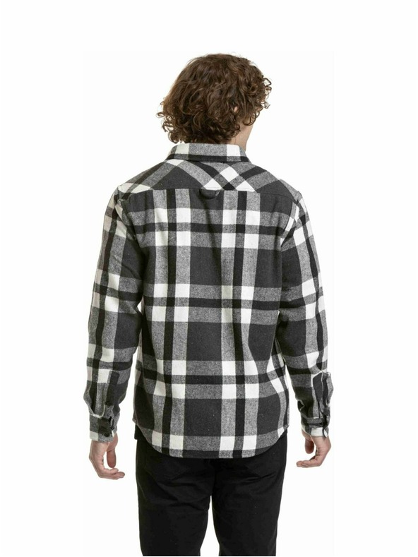 Meatfly Meatfly pánská košile Woody Premium Black