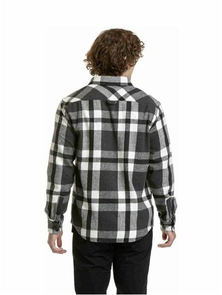 Meatfly Meatfly pánská košile Woody Premium Black