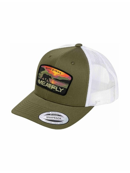 Meatfly Meatfly kšiltovka MF View Trucker Red Alaska / Buck / White