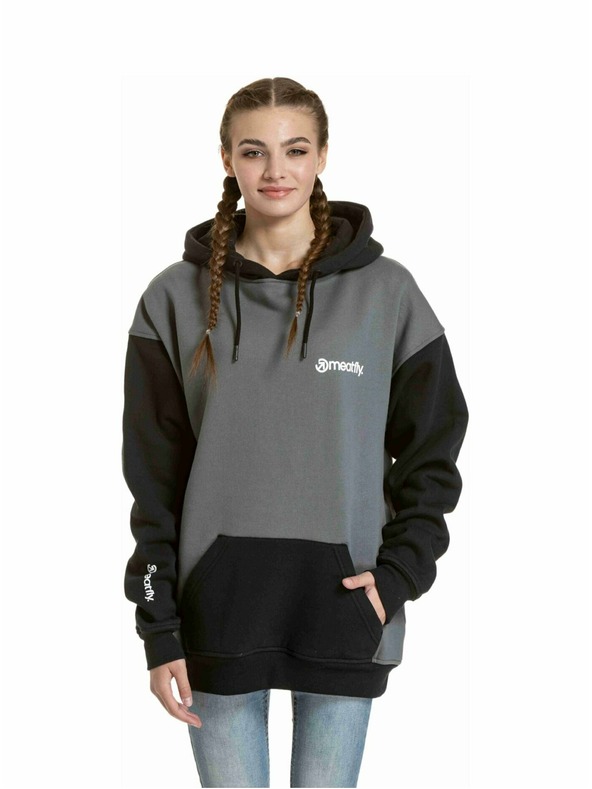 Meatfly Meatfly unisex mikina Fry Black / Grey