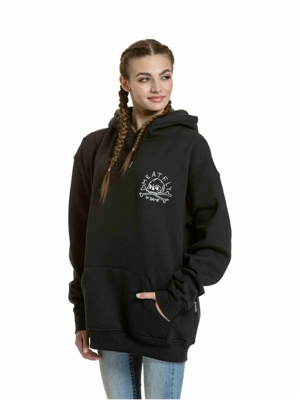 Meatfly Meatfly unisex mikina Fry Skull Black