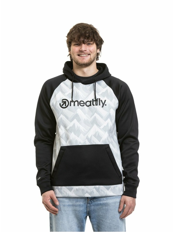 Meatfly Meatfly pánská technická mikina Gravel White Mountains