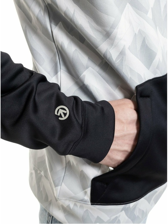 Meatfly Meatfly pánská technická mikina Gravel White Mountains