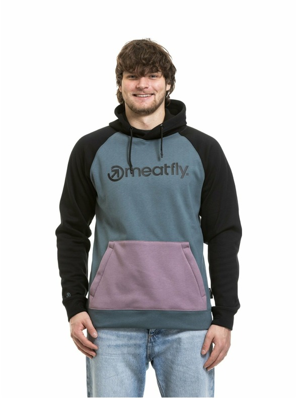 Meatfly Meatfly pánská technická mikina Gravel Orchid / Blue Sea