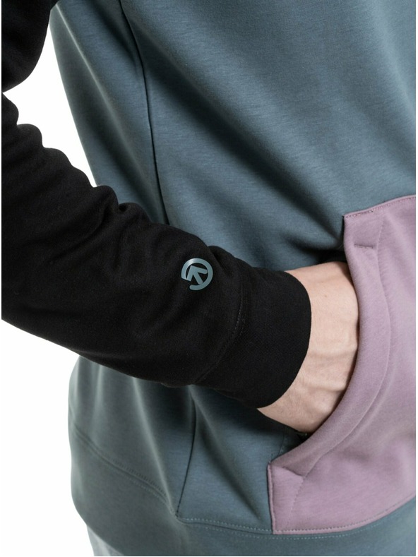 Meatfly Meatfly pánská technická mikina Gravel Orchid / Blue Sea