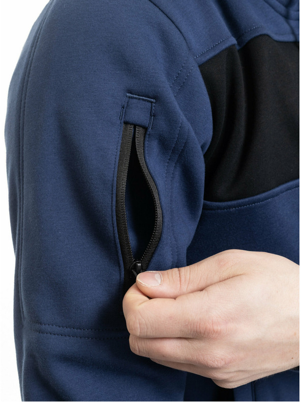 Meatfly Meatfly pánská technická mikina Josh Dark Ocean / Black