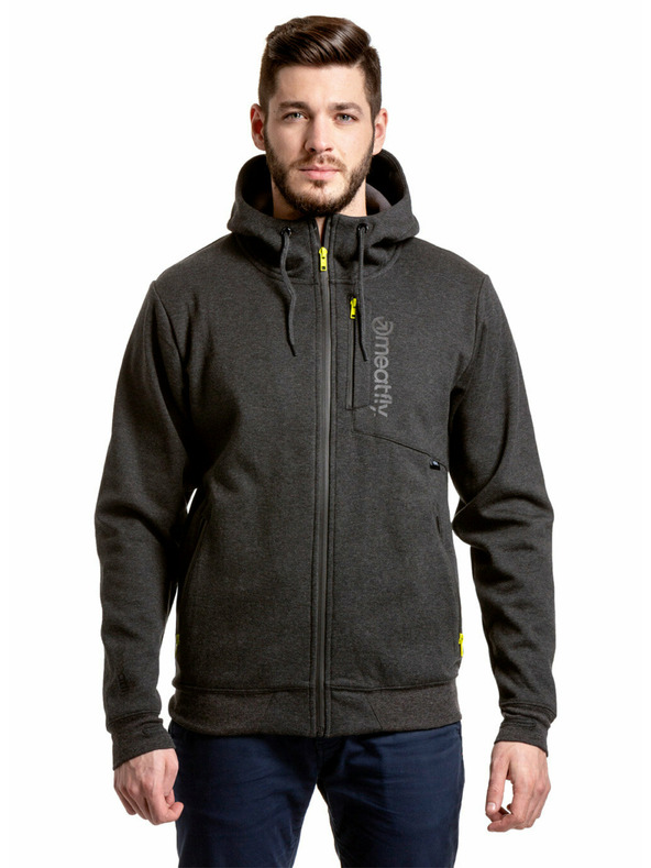 Meatfly Meatfly pánská technická mikina Lightyear Black Heather