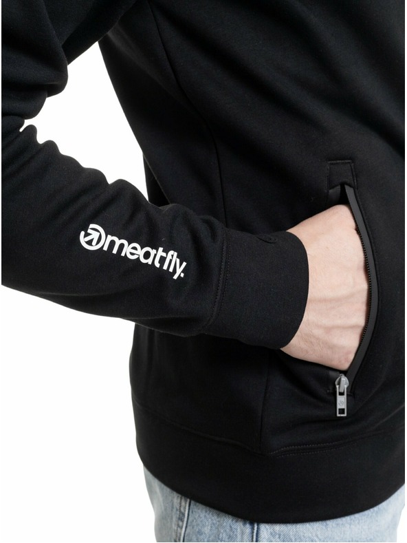 Meatfly Meatfly pánská technická mikina Lightyear Grey / Black